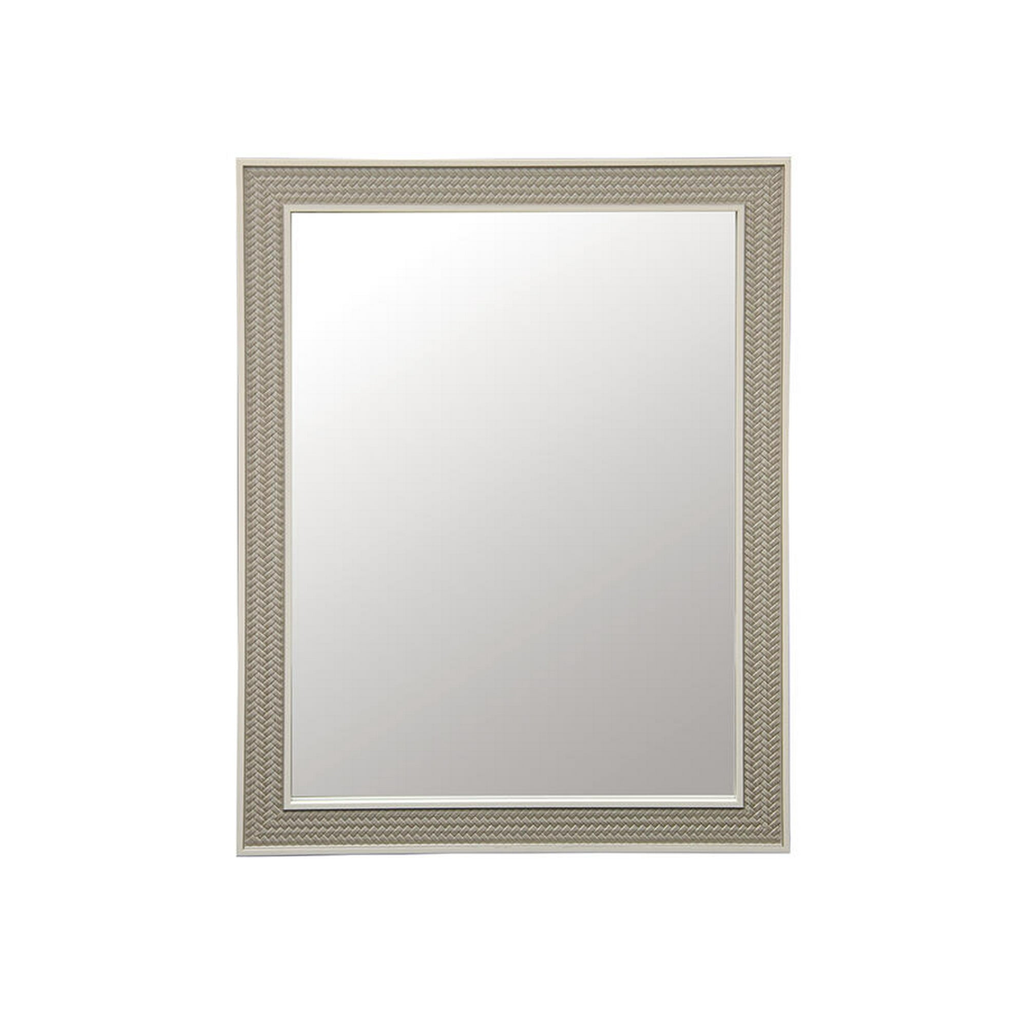 Vgo - Espejo Marco Tipo Tejido 50x70 Cm.