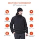 thumbnail image 3 of Chaqueta térmica DEWBU para hombre, invierno y exterior, softshell, negra, 3XL, 3 of 6