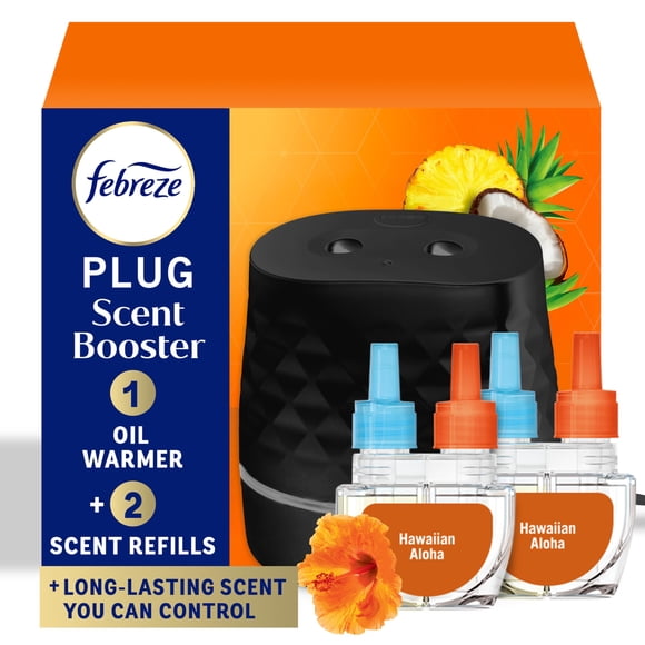 Kit de inicio Febreze Plug Scent Booster con 2 Hawaiian Aloha