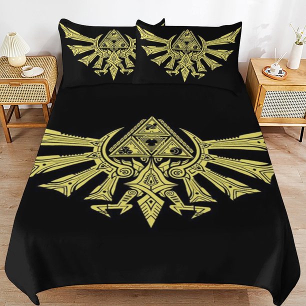 The Legend of Zelda Comforter Set 3 Pieces Quilt Cover Set Soft Bedding Sets for All Seasons