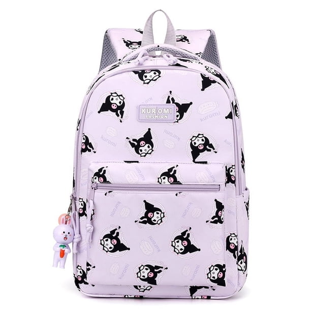 Sanrio Hello Kitty Kuromi Children Backpack Primary School Students 1-3-6 Grade Burden-reducing Large-capacity School Bags Girl