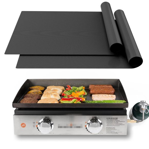 Alfombrillas para asar UBeeSize para Blackstone Griddle de 22 pulgadas, paquete de 2