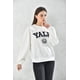 thumbnail image 2 of Poleron Oversize Manga Larga Mujer Blanco Talla Unica, 2 of 3