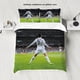 thumbnail image 1 of x101 Bed Sheets-Piece Love Football Star Pattern Printed Set ( duvet cover pillowcases, no core) Soft and Comfortable Bedding Set 3-Piece Bedding Set (1 Duvet Cover + 2 Pillow Shams) nj101, 1 of 5