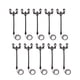 thumbnail image 1 of 10 unids Mini Street Landscape Lawn Light Lampposts Lámpara de doble cabeza LED, 1 of 5
