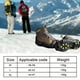 thumbnail image 5 of Tacos de hielo, pinzas para hielo, tacos de tracción, zapatos y botas, clavos de goma para raquetas de nieve, crampones con 10 tacos de acero, tacos que evitan las actividades al aire libre de la luch, 5 of 8