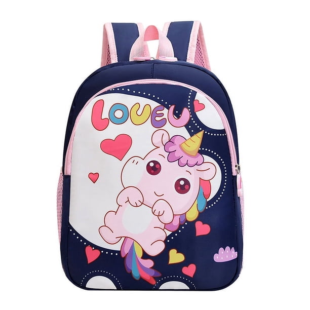 Children's Unicorn Backpacks New Kindergarten Schoolbag Boys And Girls Cartoon Backpacks Preschool Bag
