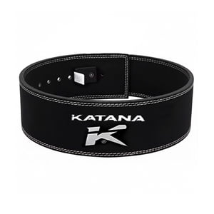 Genérico - Cinturón De Levantamiento Katana - Cuero Real Palanca Pb01 - Negro Talla M