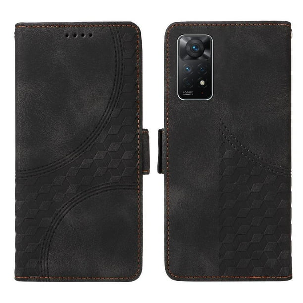 Carcasa FOXDOCK Xiaomi Redmi Note 11 Pro 4G/5G de cuero PU, diseño acolchado clásico, protección contra caídas y rayones
