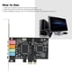 thumbnail image 5 of Tarjeta de sonido ASHATA PCIe 5.1 interna para PC con soporte bajo, 5 of 9