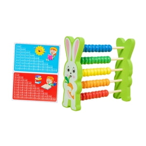 Bothyi - Ábaco De Madera De 5 Filas Para Niños, Educación Infantil Temprana, Juguete Para Contar Con Forma De Conejito.