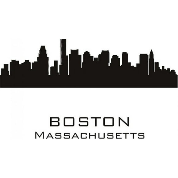 Decomural Boston Massachusetts Usa City Skyline WS-15415