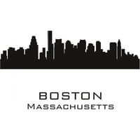 Rienda Libre Graphics - Decomural Boston Massachusetts Usa City Skyline Ws-15415