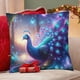 thumbnail image 4 of Pavo Real Fundas de almohada de terciopelo con tema, regalos de funda de almohada, decoración para el hogar, cojín de lanzar, regalo de cumpleaños para fans y parejas.50*50cm., 4 of 6