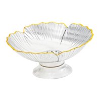 Bothyi - Frutero Con Orificios De Drenaje, Frutero Con Pedestal Para Mesa De Hogar, Encimera, Blanco