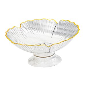 Bothyi - Frutero Con Orificios De Drenaje, Frutero Con Pedestal Para Mesa De Hogar, Encimera, Blanco