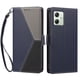 thumbnail image 3 of Funda Cartera Tricolor para Motorola Moto G14 con Soporte, Azul Oscuro, 3 of 6