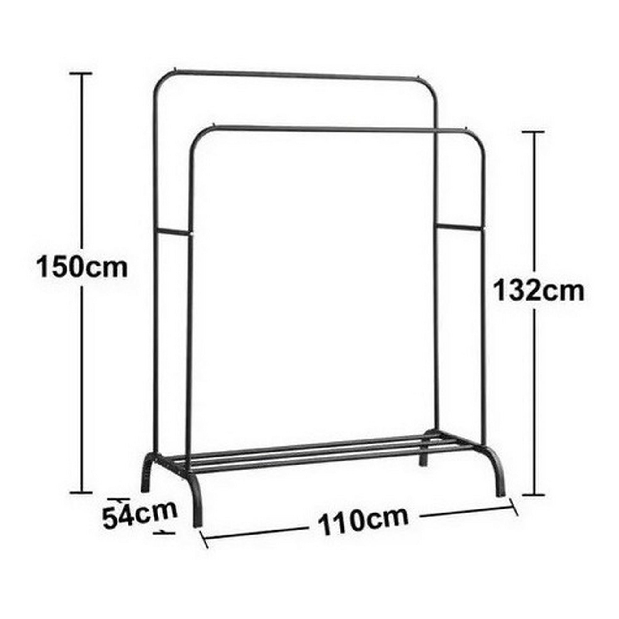 Genérico - Perchero Doble Ultra Reforzado Metalico Colgador Ropa Pro