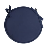 Magideal - Cojín Redondo Para Silla, Cojín Para Asiento, Puf Antideslizante Para Suelo, Cojín Suave Y Cómodo Para Silla, Cojín Para Taburete Para Sofá, Interior, Azul Marino 38Cm