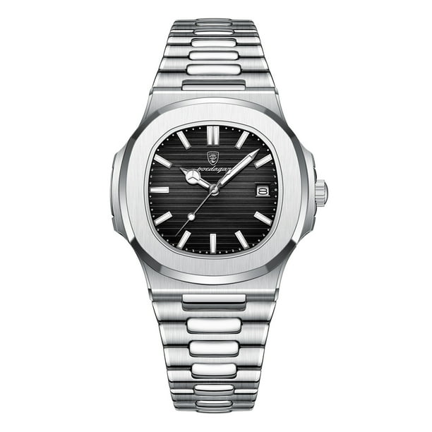 Reloj de hombre nuevo, moderno y retro, resistente al agua, con buena apariencia, calendario de uso diario, reloj de cuarzo.