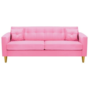 Bodevir - Sofa New Retro 3Cg Felpa 01 Rosado