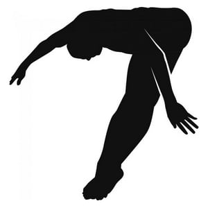 Rienda Libre Graphics - Decomural Diving Flip Swimming Ws-17394