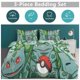 thumbnail image 5 of Bulb_asaur Print Bedding Set Pattern Duvet Cove Set 3 Pieces 1 Quilt Cover And 2 Pillowcases for Women Men Teens, 5 of 5