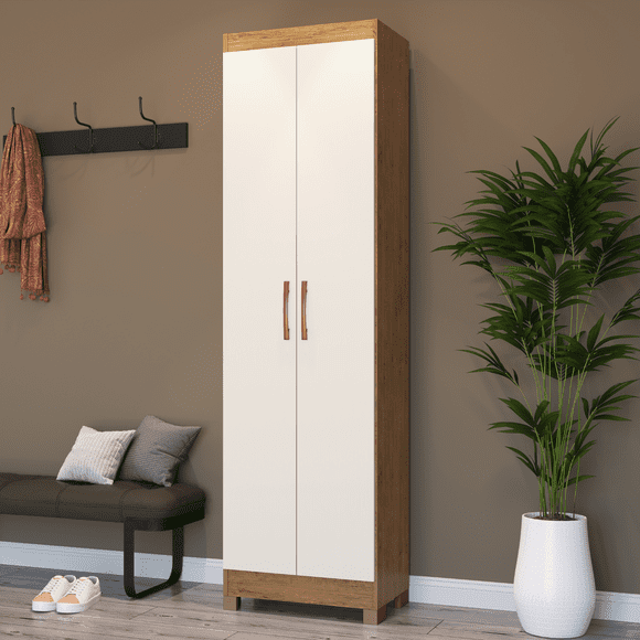 Clóset de 2 Puertas 4 Repisas 50x183x36 cm Beige Roble - Ibiza