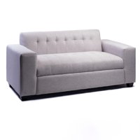 Diseños Valestrini - Sofa Dos Cuerpos Lino Gris Claro
