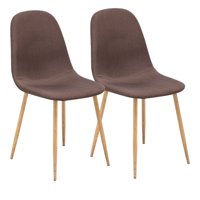 Spazzio - Kit 2 Sillas Cross Natural - Café