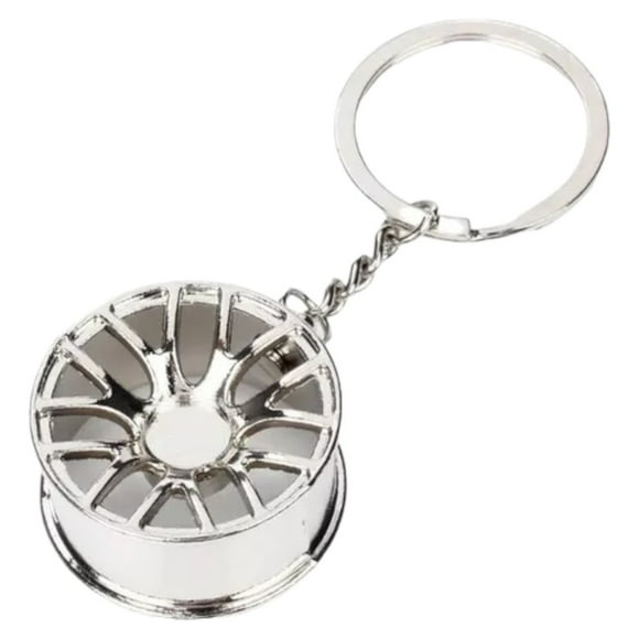 𝗟𝗟𝗔𝗩𝗘𝗥𝗢 𝗥𝗜𝗡 𝗔𝗨𝗧𝗢 Llavero Rin Auto Deportivo Plateado Ab82