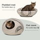 thumbnail image 4 of Cueva para gatos MEOWFIA de lana merino hecha a mano, gris claro, grande, 4 of 7