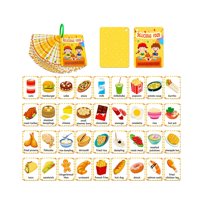 Magideal - Tarjetas Didácticas De Comida, Tarjetas Didácticas De Vocabulario, Tarjetas Didácticas Interactivas De Doble Cara Montessori Para Niños Pequeños Para
