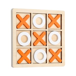 Magideal - Juego De Mesa Clásico De Madera Tic Tac Toe, Juegos De Mesa Familiares, Ceros Y Cruces Para Exteriores, Interiores, Niños, Sala De Estar, Decoración D
