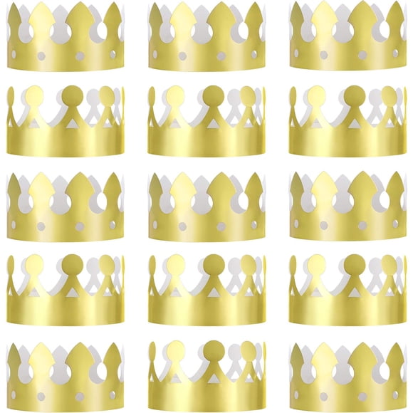 Corona de Papel JOVITEC 61 cm Dorada - Pack de 24