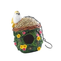 Ioensy - Adorno Colgante Para Casa De Pájaros, Nido De Colibrí De Resina Para Árboles, Jardín Exterior