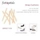 thumbnail image 5 of Almohadillas para tiras Foot Petals, 8 piezas, caqui, recortables, 5 of 6