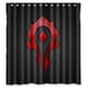 thumbnail image 1 of Cortina de ducha World of Warcraft, juego de cortina de baño con ganchos, tamaño 66 x 72 pulgadas, 1 of 3