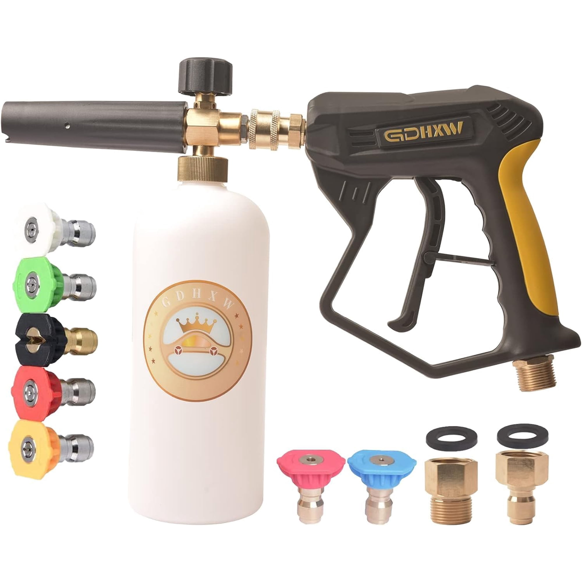 Pistola De Lavado A Presión Gdhxw X-887 De Alta Presión Con Cañón De Espuma
