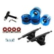 thumbnail image 2 of Alloy Solid Skateboard Truck Llave De Rueda De 7 '' Pieza De Rodillo Negro Claro Azul, 2 of 5