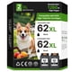 thumbnail image 1 of Cartuchos de tinta SHEENGO 62XL negros (paquete de 2) para HP Envy y OfficeJet, 1 of 7