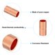 thumbnail image 3 of Uxcell 1-3/8 Pulgadas ID Acoplamientos de Cobre, 2 Piezas Tope de Tubo Enrollado Acoplamiento Recto para Soldadura de Tuberías para HVAC, 3 of 5