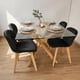 thumbnail image 1 of Comedor Mesa Greta 140x90 cm + 4 Sillón Rubik Velvet Negro, 1 of 3