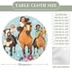 thumbnail image 2 of Spirit Cabalgando Libre theme Fitted Round Tablecloths Elastic Edged Table Covers Waterproof Table Cloth For Kitchen Holiday Party Tables Decor 150cm, 2 of 6