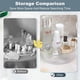 thumbnail image 5 of Organizador de maquillaje y perfumes, bandeja giratoria de 360 grados para almacenamiento de cosméticos, lociones, bandeja de regalo redonda de gran capacidad para tus joyas., 5 of 7