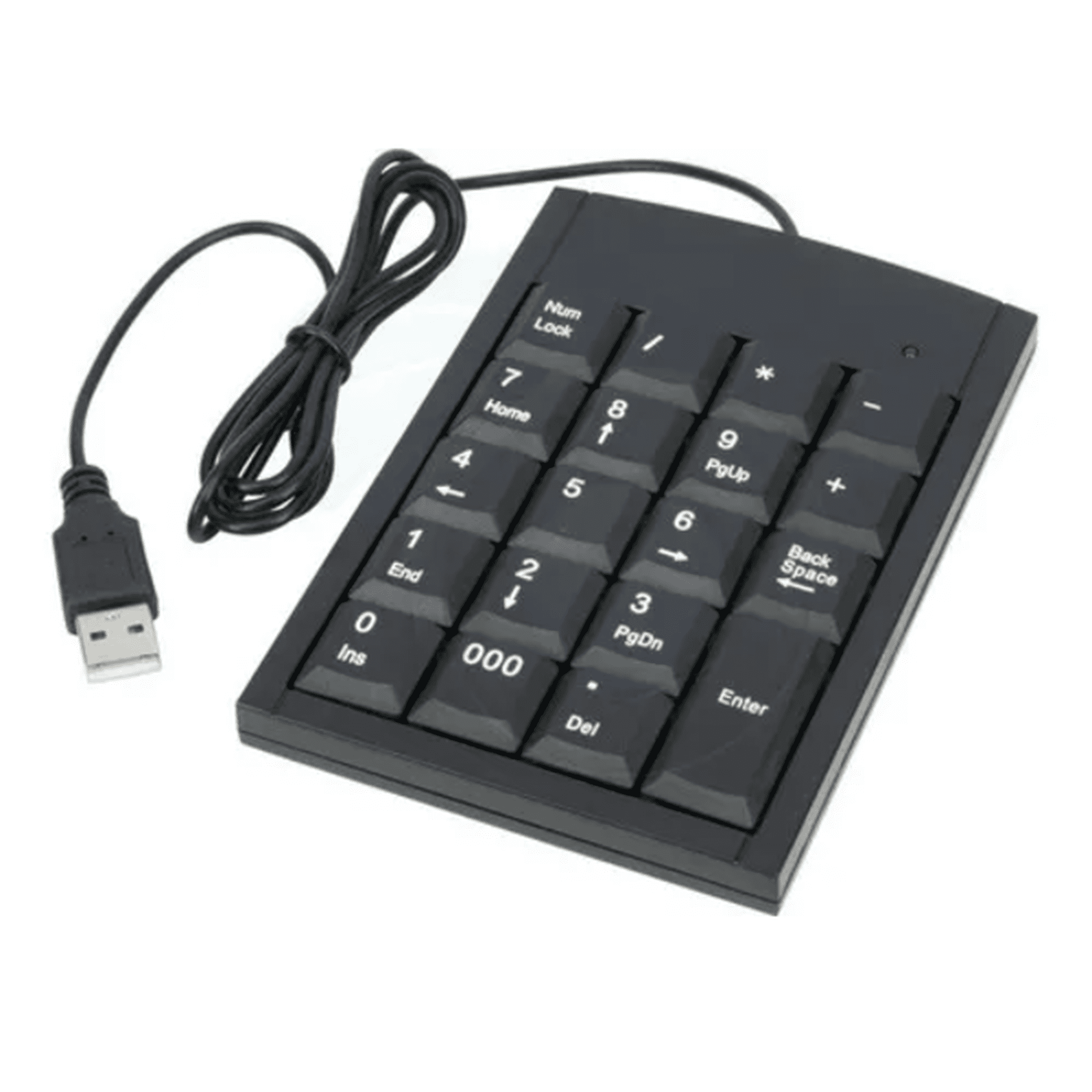 Genérico - Mini Teclado Numérico Usb 2.0 Notebook Negro