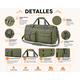 thumbnail image 3 of Bolso de Viaje Extra Grande 100L Reforzado con Correa Ajustable y Bolsillos, 3 of 7