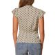 thumbnail image 3 of INSPIRE CHIC Blusa de Mujer para Regreso a Clases con Lunares, Cuello con Lazo, Mangas con Volantes, Top para el Trabajo, Talla S, Caqui Claro, 3 of 6