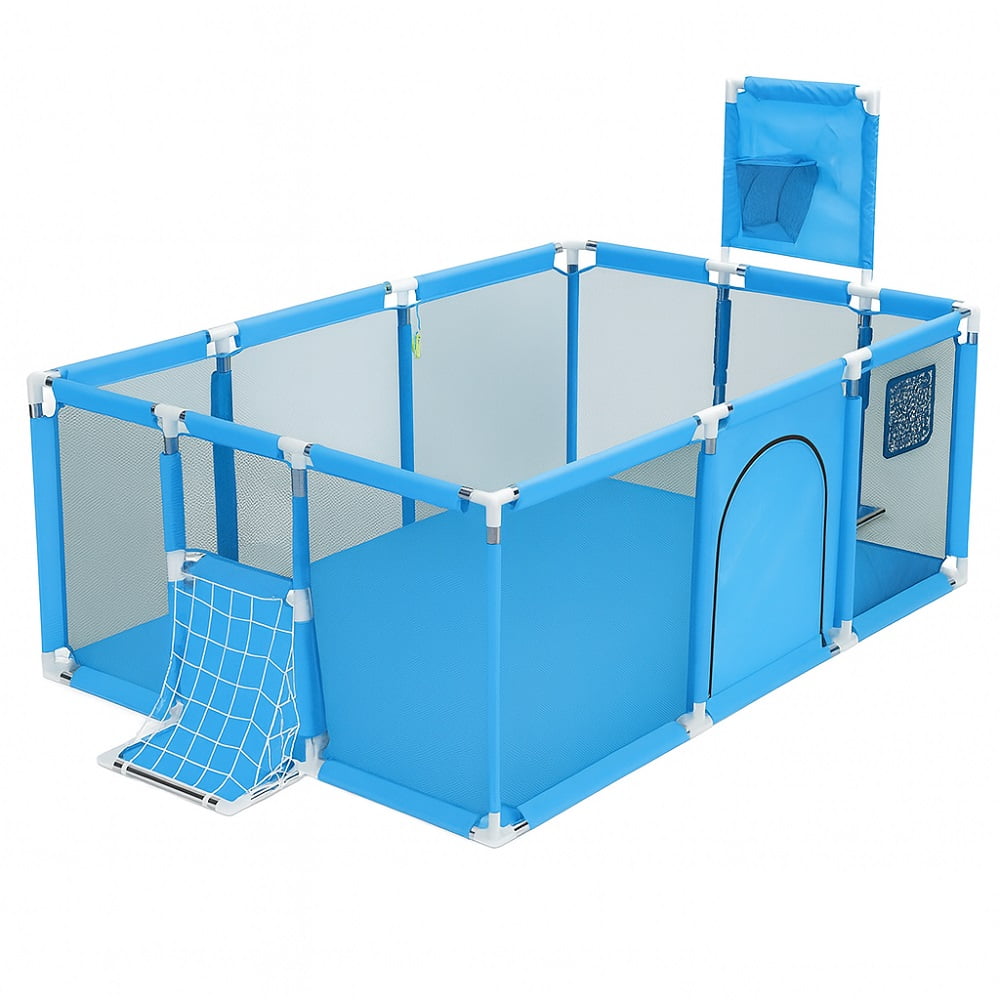 Genérica - Corral Infantil De Juego 180 Cm Con Canasta Para Bebés