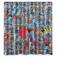 thumbnail image 1 of Cortina de ducha de Superman, juego de cortina de baño con ganchos, tamaño 66 x 72 pulgadas, 1 of 3